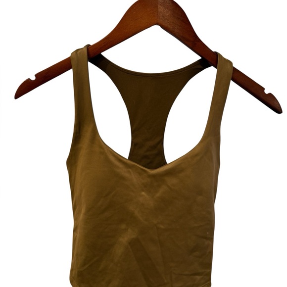 Fabletics Olive Green Built-In Bra Tank NWT - Picture 2 of 10